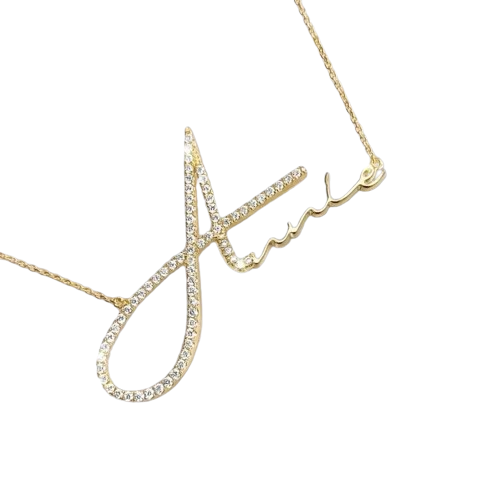 Signature Font Name Necklace