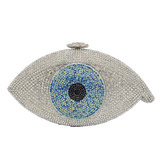 Evil eye clutch bag