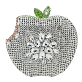 Pink Apple Diamond Crystal Party Clutch