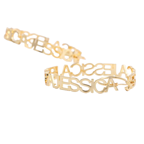 Custom Name Hoop Earrings