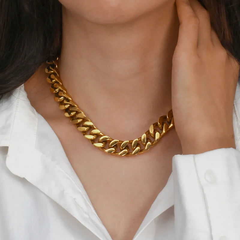 Chunky Cuban Chain Necklace