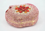 Pink Apple Diamond Crystal Party Clutch