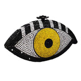 Evil eye clutch bag