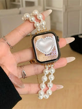 Diamand White Pearl Bracelet For iWatch