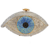 Evil eye clutch bag