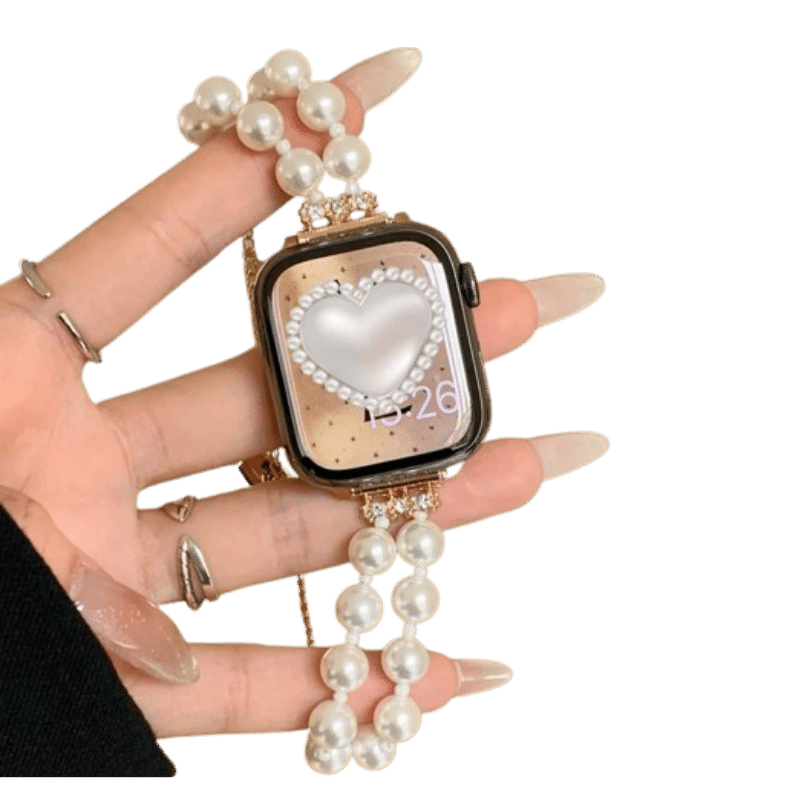 Diamand White Pearl Bracelet For iWatch